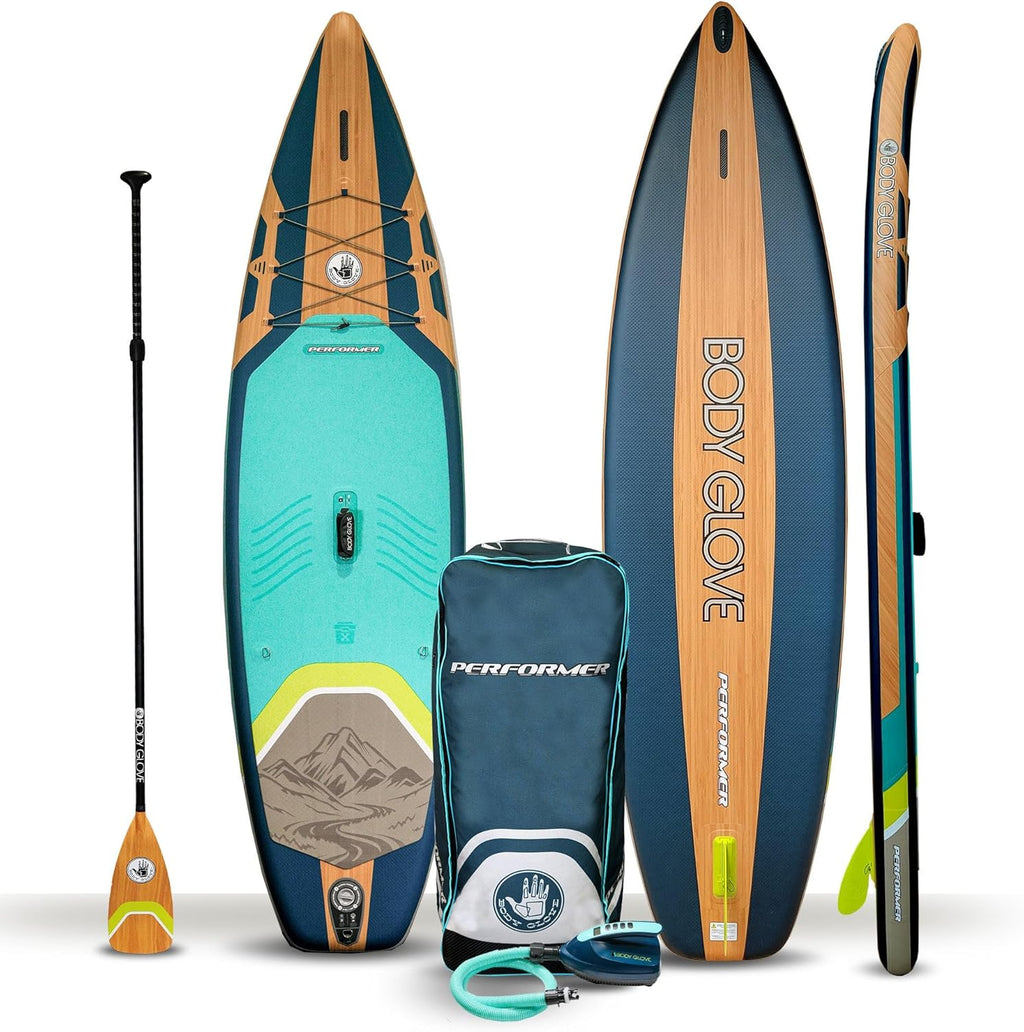 BODY GLOVE 2024 Performer 11' Inflatable Paddle Board - Deep Sea/Isle Green