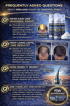 Kirkland Signature Hair Regrowth Treatment Minoxidil Foam for Men, 2.11 oz, 6 Count (6 Month Supply)