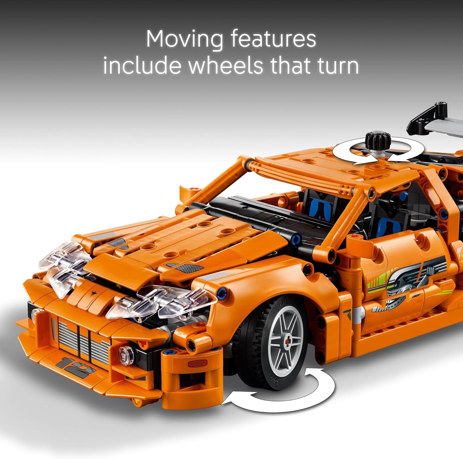 LEGO Technic Fast and Furious Toyota Supra MK4 Building Kit- Toy Car for Kids, Boys, and Girls, Ages 9+ - Creative Gift for Fast and Furious Car Fans - Realistic Engineering Details - 42204