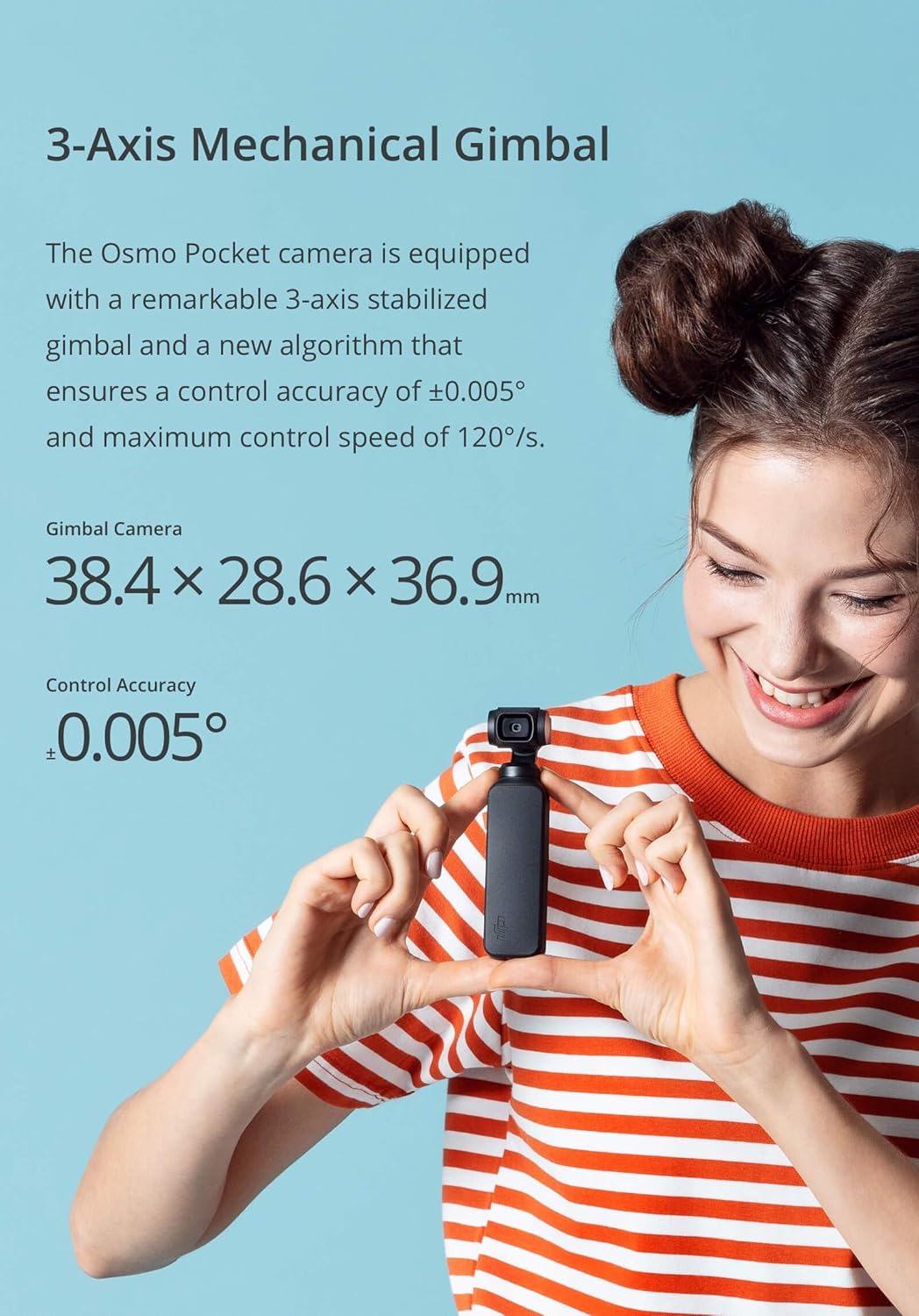 DJI Osmo Pocket Handheld 3-Axis 4k Gimbal Stabilizer with Integrated Camera
