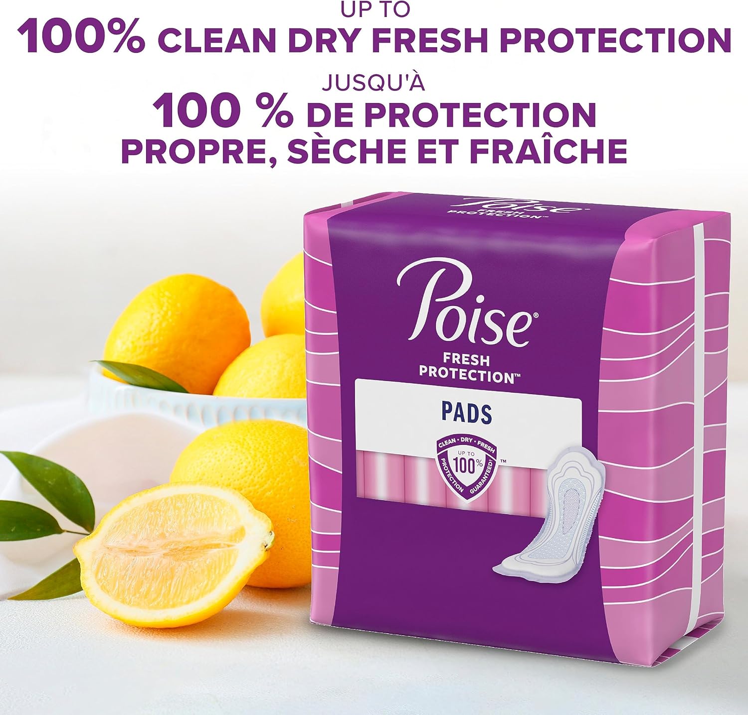 Poise Incontinence Pads for Women, Ultimate Absorbency, Long, Original Design, 108 Count (4 Packs of 27)