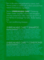 Nexxus Unbreakable Care Anti-Breakage Shampoo and Conditioner, 32 FL OZ, Green