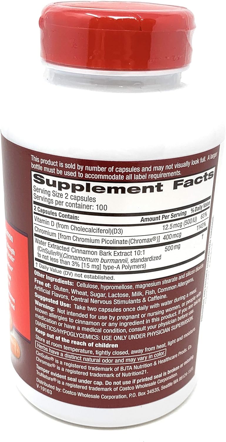 TruNature Cinnamon Concentrate CinSulin 200 capsules