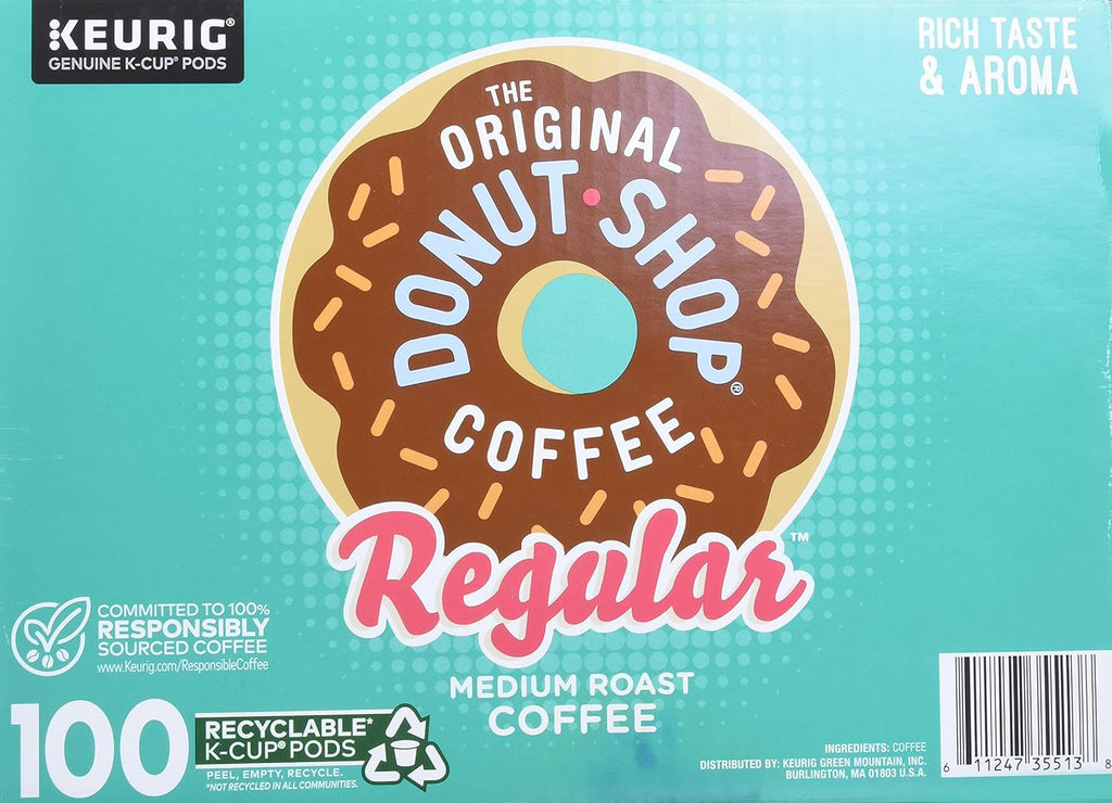 Green Mountain Coffee The Orginal Donut Shop Coffee, 100Count (Packaging May Vary)