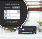 Brother Wireless All-in-One Inkjet Printer, MFC-J491DW, Multi-function Color Printer, Duplex Printing, Mobile Printing,Amazon Dash Replenishment Enabled, Black, 8.5 (MFCJ491DW)