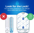 Zevo Trap & Lock Refills, 24/7 Continuous Catch, 12 count