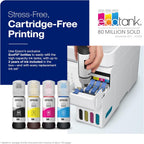Epson EcoTank ET-4800 Wireless All-in-One Cartridge-Free Supertank Printer with Scanner, Copier, Fax, ADF and Ethernet – Ideal-for Your Home Office, White