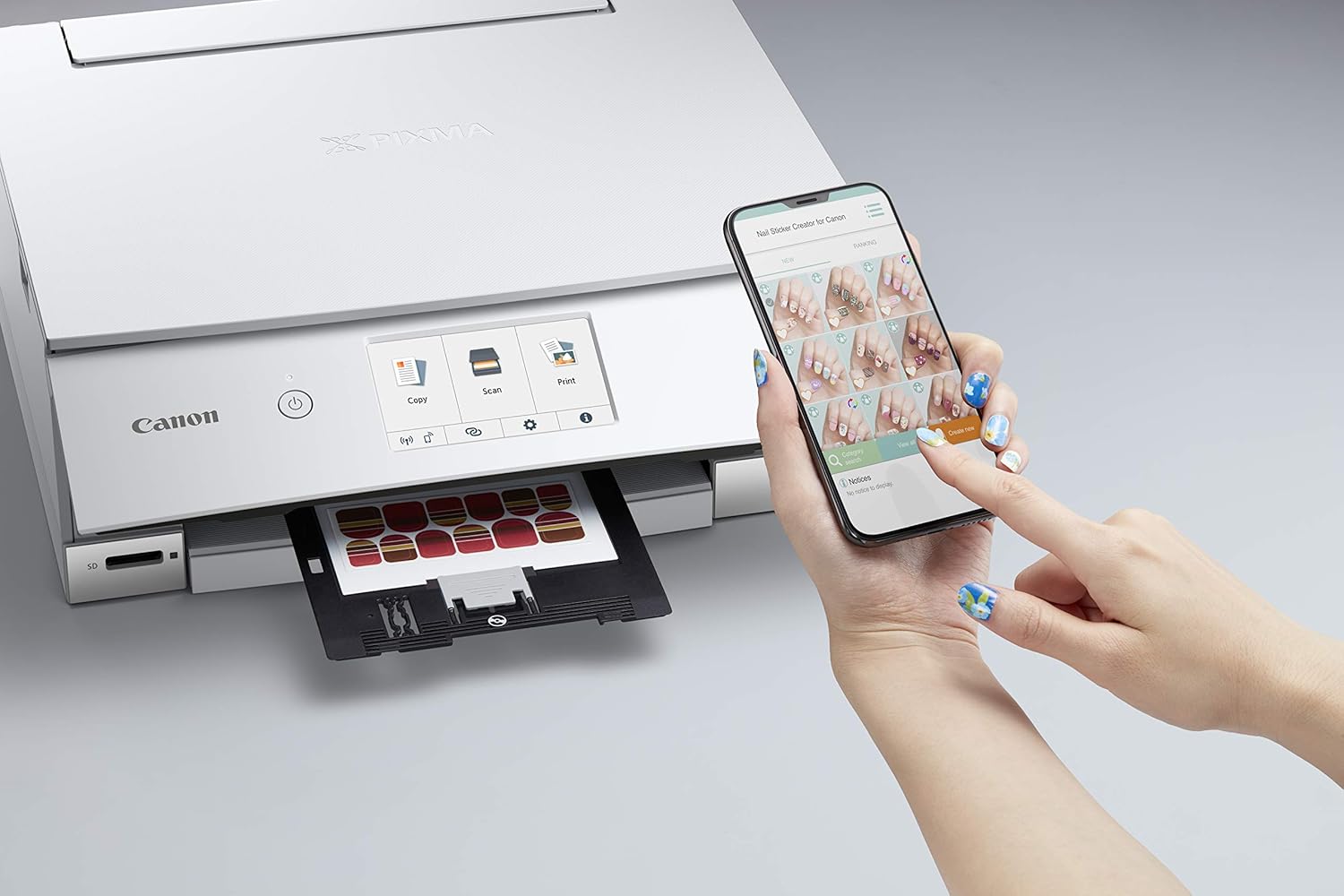 Canon TS8320 All in One Wireless Color Printer, Copier, Scanner, Home Inkjet Printerwith Mobile Printing, White, Works with Alexa