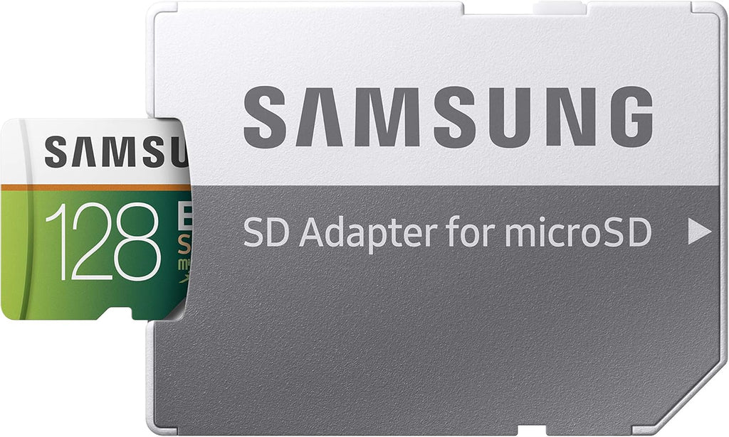 Samsung SD adapter for microSD card on a white background
