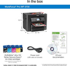 Epson Workforce Pro WF-3730 All-in-One Wireless Color Printer with Copier, Scanner, Fax and Wi-Fi Direct,Black,10-1/2 x 7-1/2 x 6-1/2 in