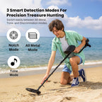 Bounty Hunter TK4 Tracker IV Metal Detector – All-Terrain Gold, Silver, Coin & Relic Finder with 8" Waterproof Coil, 3 Detection Modes – for Adults & Kids – Made in USA