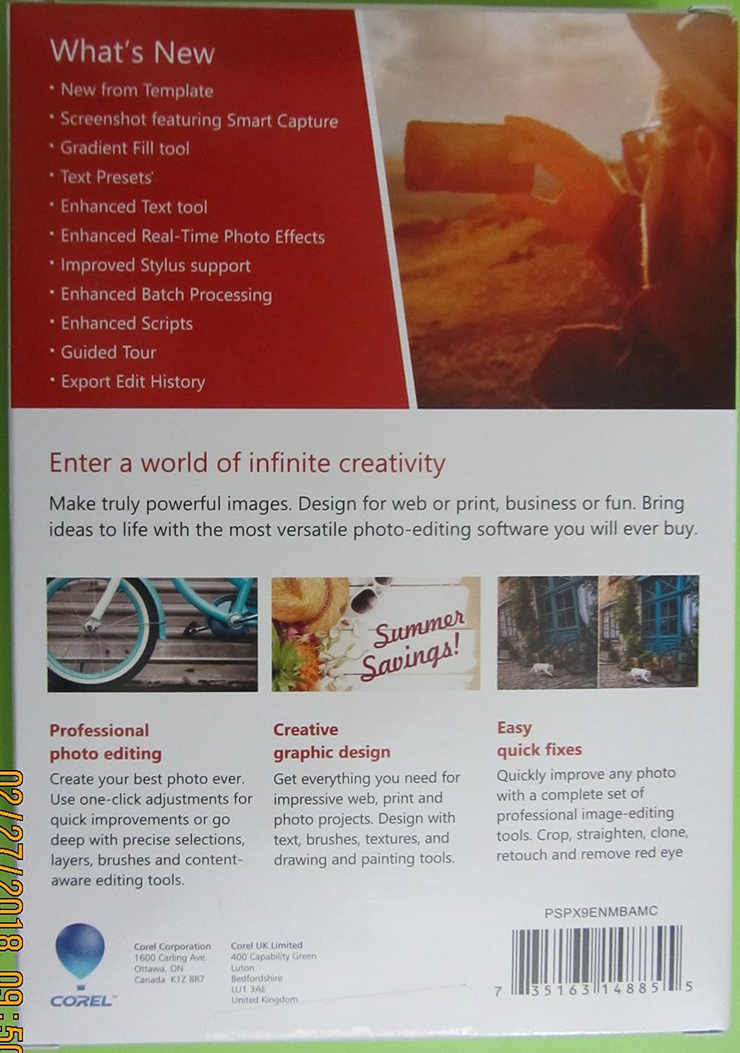 Corel(TM) PaintShop(R) Pro X9, Traditional Disc
