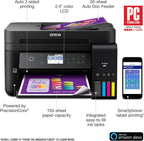 Epson Workforce ET-3750 EcoTank Wireless Color All-in-One Supertank Printer with Scanner, Copier and Ethernet