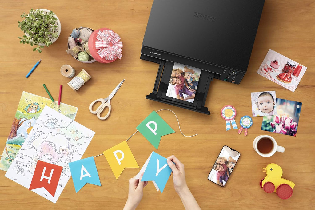 Canon Pixma TS6320 Wireless All-in-One Photo Printer with Copier, Scanner and Mobile Printing, Black, Amazon Dash Replenishment