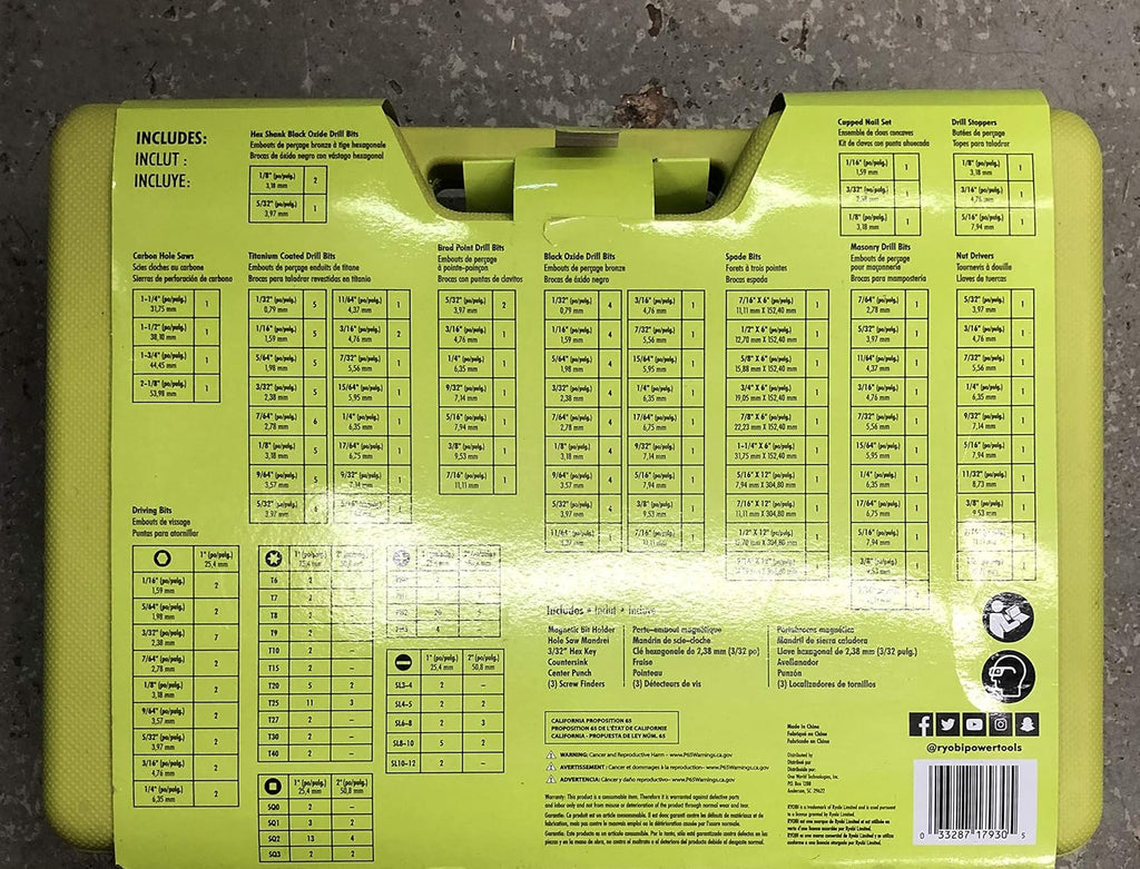 RYOBI 300 Piece Drill and Drive KIT A983002