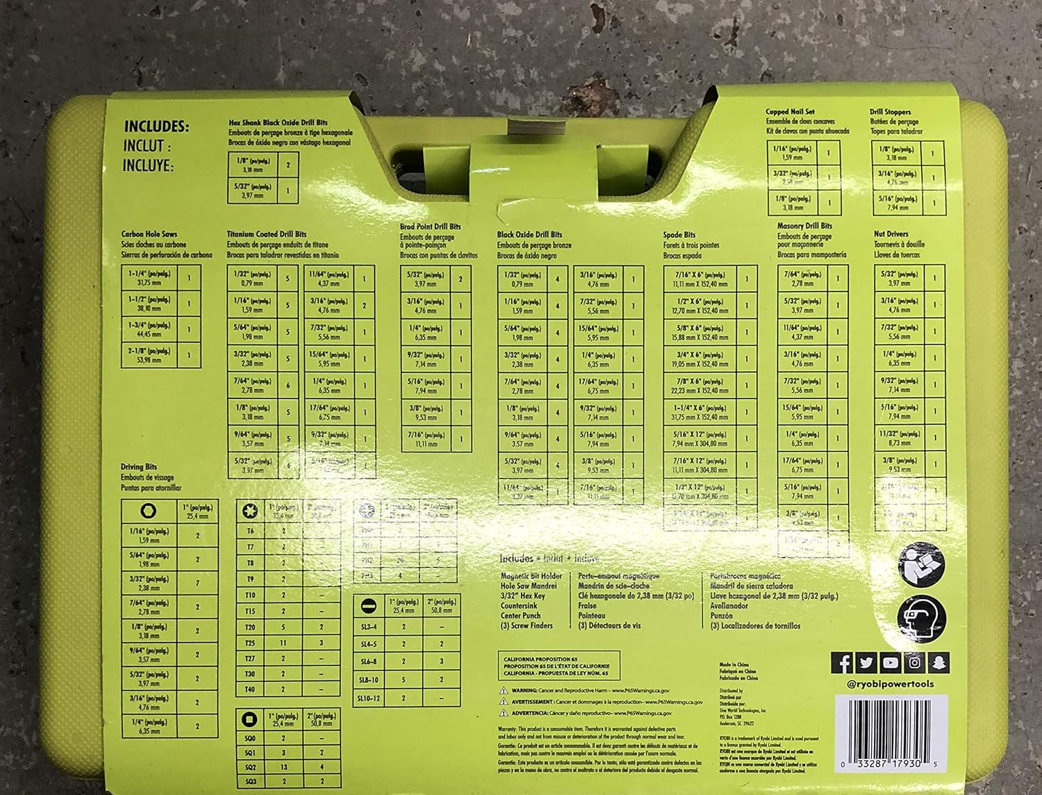 RYOBI 300 Piece Drill and Drive KIT A983002