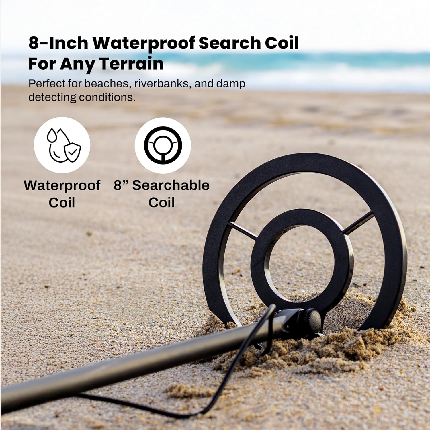 Bounty Hunter TK4 Tracker IV Metal Detector – All-Terrain Gold, Silver, Coin & Relic Finder with 8" Waterproof Coil, 3 Detection Modes – for Adults & Kids – Made in USA