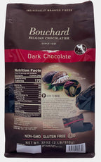 Bouchard Premium Belgian Dark Chocolate with 72% Cacao | Individually Wrapped Pieces (2 LB)