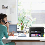 Epson Workforce ET-3750 EcoTank Wireless Color All-in-One Supertank Printer with Scanner, Copier and Ethernet