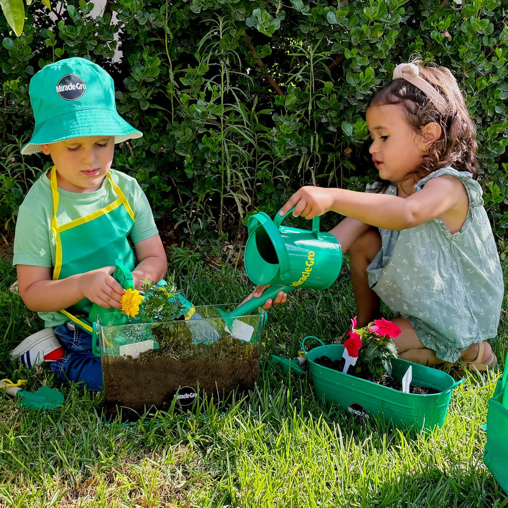 Red Toolbox Kids' Garden Tool Set Childrens 23-Piece Gardening Kit, Hands-on Learning Experience for Kids 3+