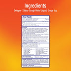 Delsym Cough Suppressant Liquid Grape Flavored, Orange, 5 Fl Oz (Pack of 1)