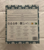 Sand+Fog Beach Walk Scented Soy Wax Blend Candle, 57 oz, with Wood Lid and 3 Cotton Wicks