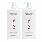 Native Nourishing Body Wash, Coconut & Vanilla, Sulfate Free & Paraben Free, 34 fl oz, 2 Pack (68 fl oz Total)