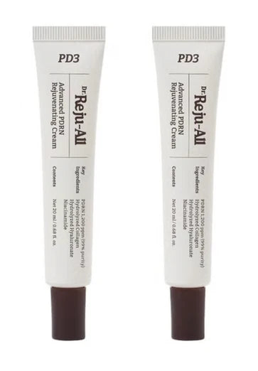 Advanced PDRN Rejuvenating Cream, PDRN 1200 ppm, Hydrolyzed Collagen, Hydrolyzed Hyaluronate, Niacinamide, 0.68 fl oz, 2 pack, Korean Skincare