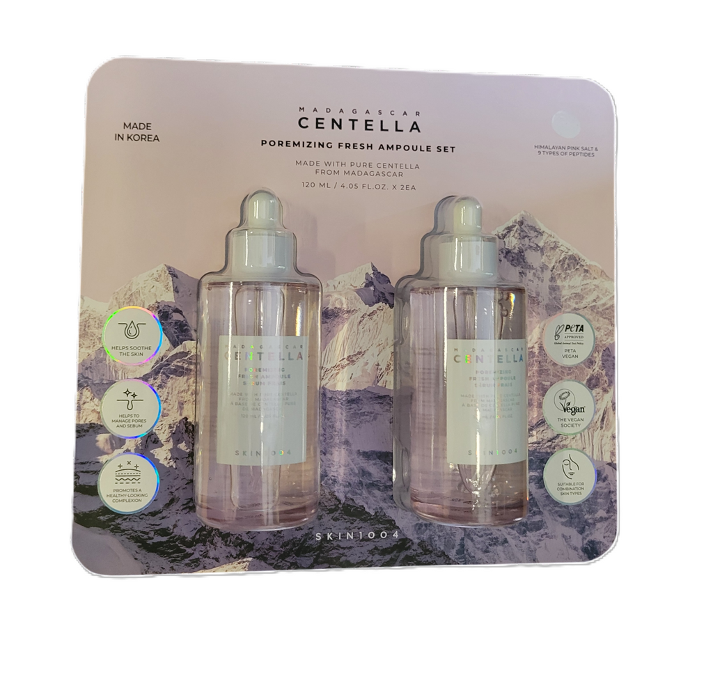SKIN1004 Madagascar Centella Poremizing Fresh Ampoule, 4.05 Fl Oz 2 pack