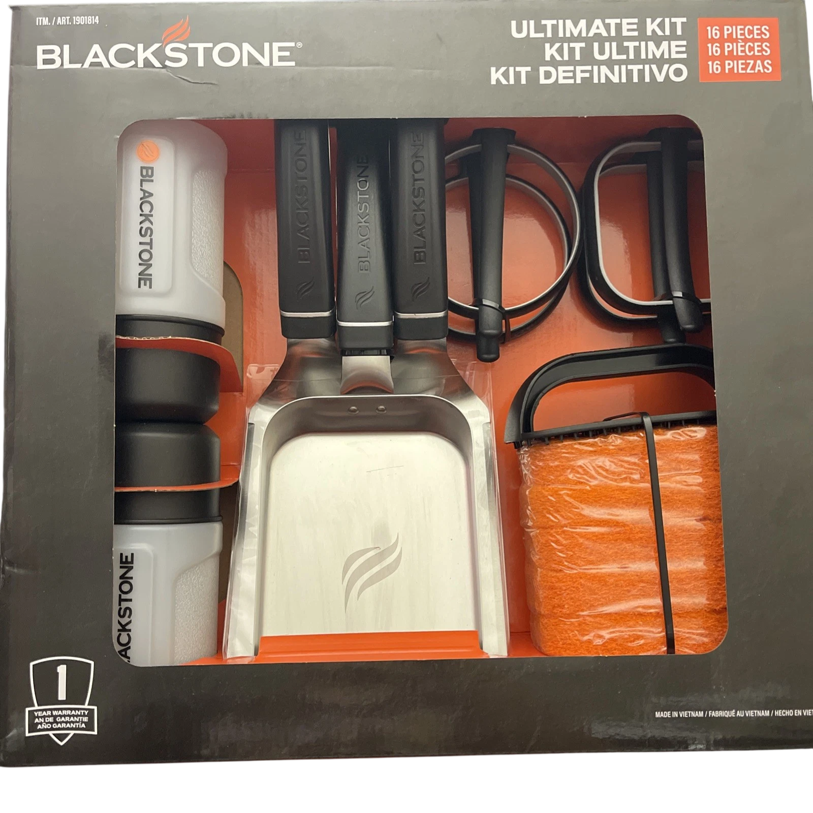 Blackstone Ultimate Griddle Kit 16 Piece BBQ Grill Accessories Tool Set
