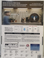 Back view of a kitchen appliance packaging with text and icons.