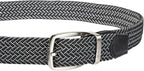 Tommy Bahama Men's Reversible Belt, Stretch Braided Style with Leather Trim