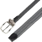 Tommy Bahama Men's Reversible Belt, Stretch Braided Style with Leather Trim