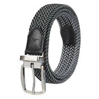 Tommy Bahama Men's Reversible Belt, Stretch Braided Style with Leather Trim